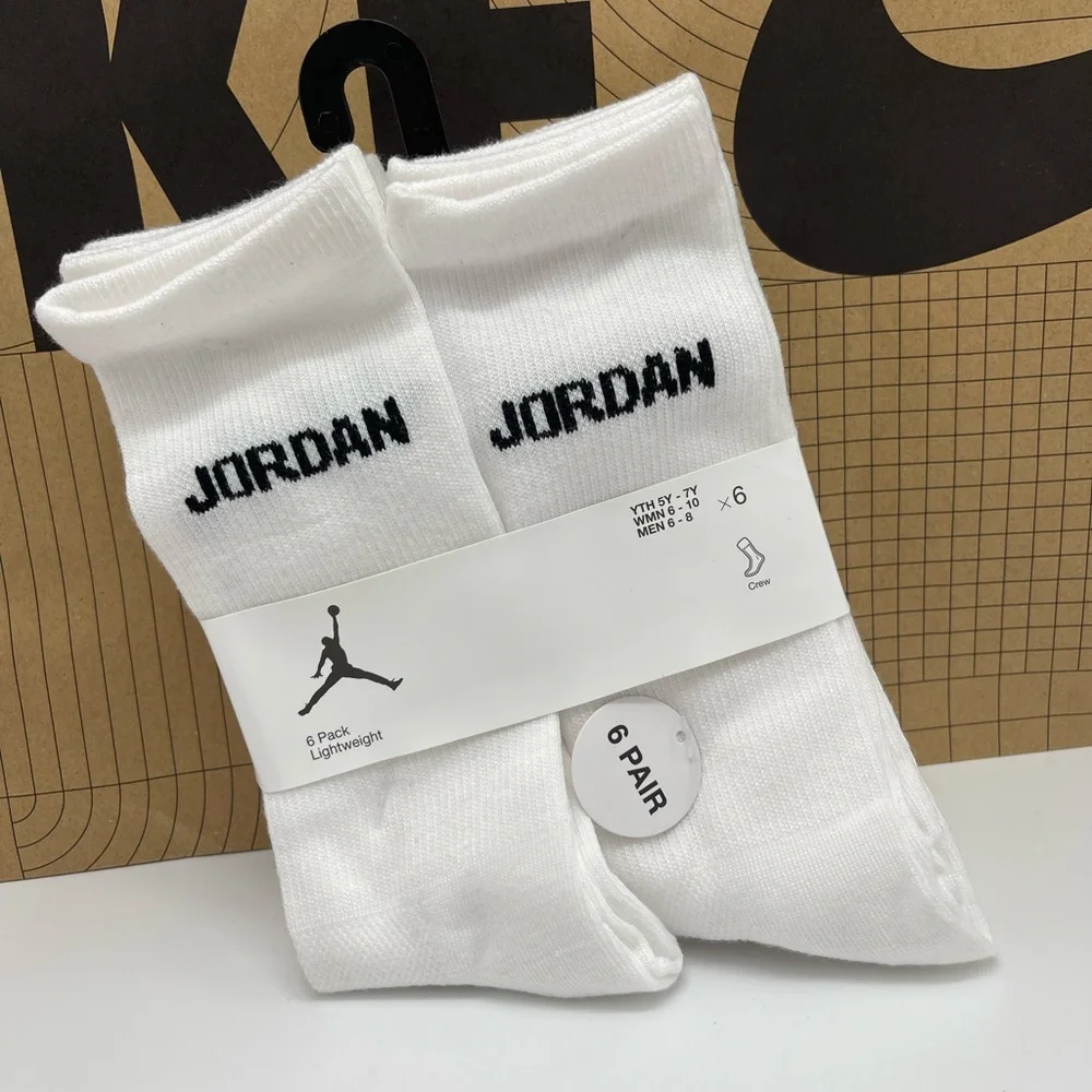 JORDAN JUMPMAN CREW Socks 
6PK

Style XJ0130-001 - Picture 2 of 16